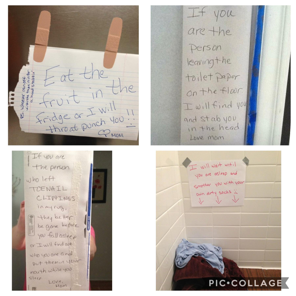 Compilation of love notes to my family