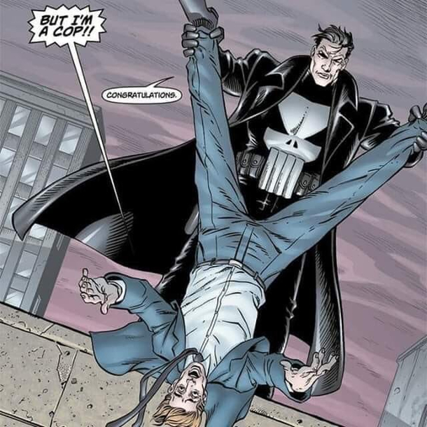 Cops who idolize the Punisher should sit down and actually read the Punisher