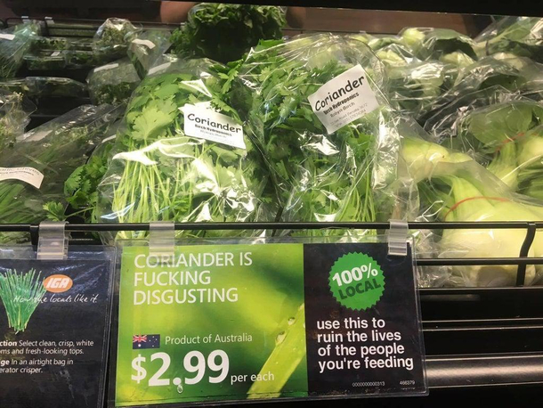Coriander is what now