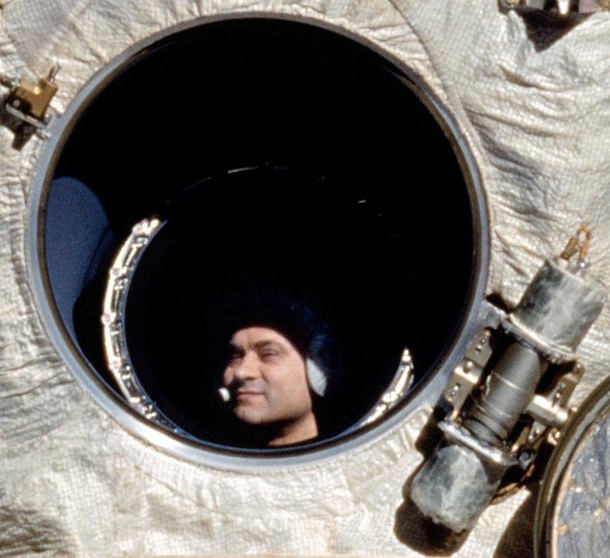 Cosmonaut Valery Polyakov looking at you whining about the quarantine he spent  consecutive days in space