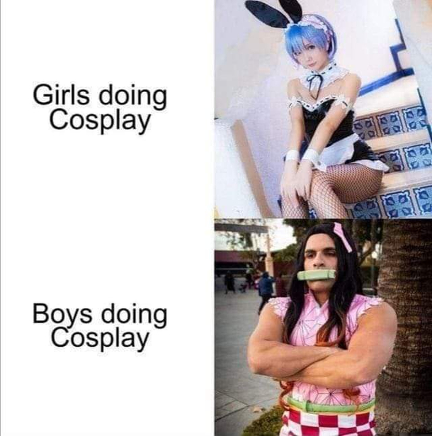 Cosplay difference