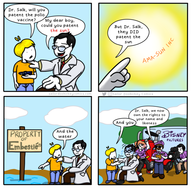 Could you patent the sun