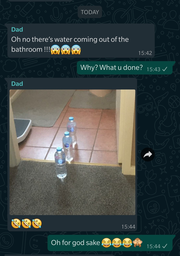 Covid  self isolation has started to get to my dad I think 
