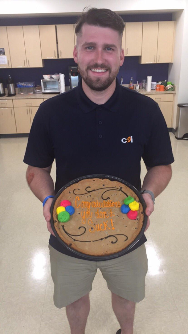 Coworkers got me a cake to celebrate my promotion