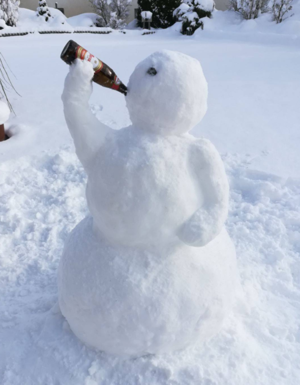 Cracking open a cold one as a cold one