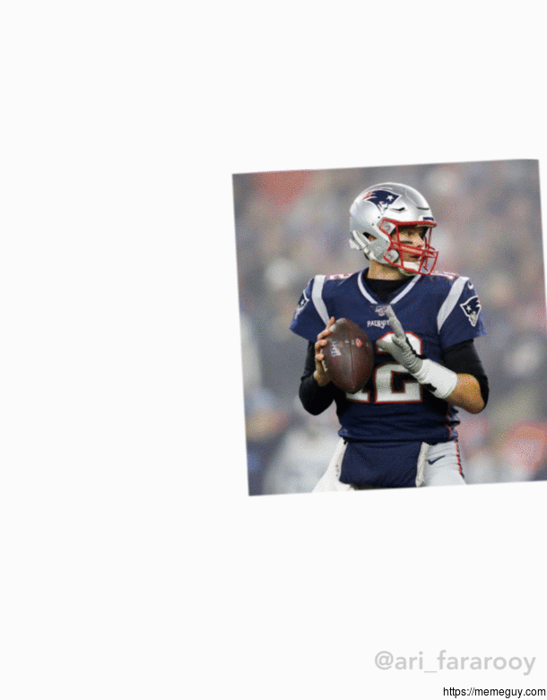 Created this loop using  photos I found online of Tom Brady and Gronk 