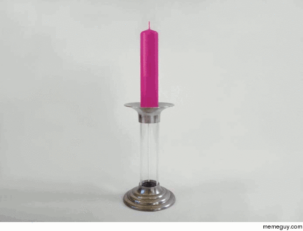 Creative Candleholder Turns Melted Wax into New Candle