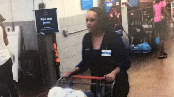 Criminal dresses like Walmart employee to shoplift  times in the same location Steals toilet paper