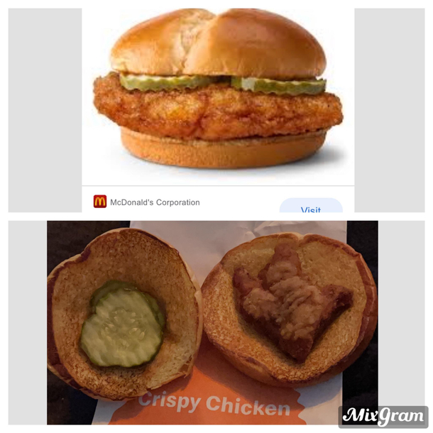 crispy nugget sandwich