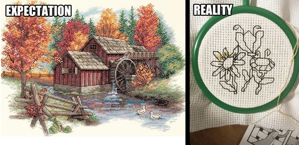 Cross-stitching