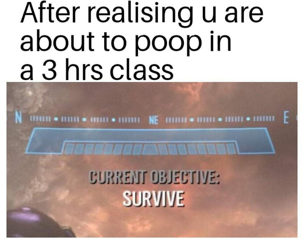 current objective SURVIVE
