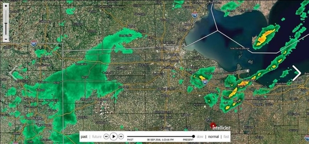 Currently there is a dinosaur storm heading for Ohio