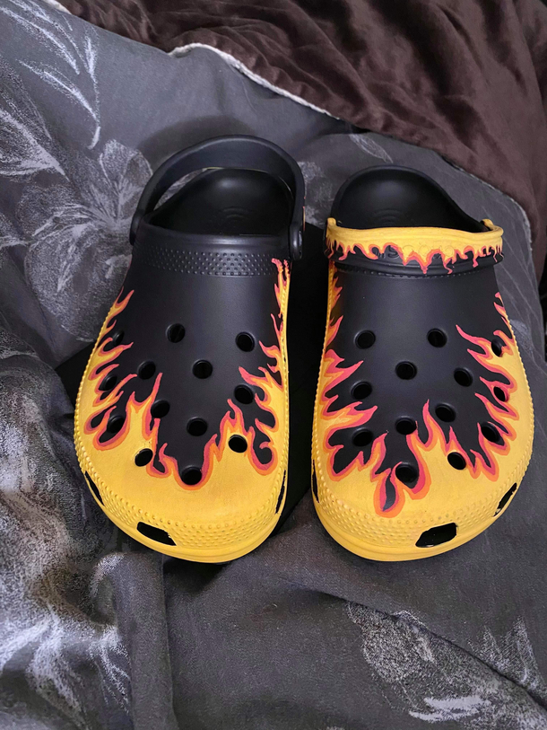 Custom Crocs from my sister