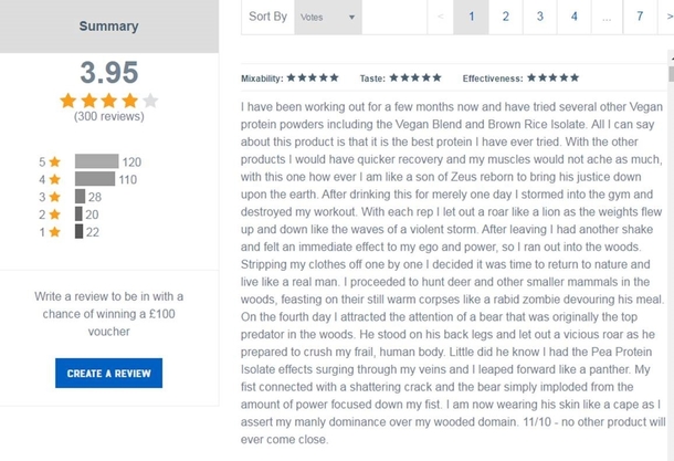 Customer review of the year goes to this guy