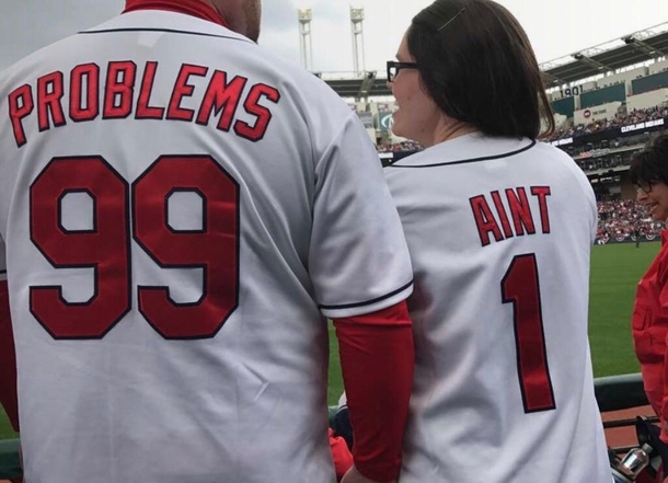 Customized jerseys at the ballpark