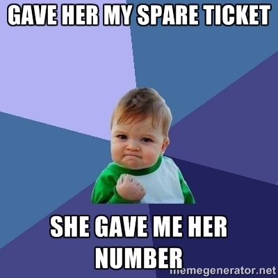 Cute girl forgot her ticket on the train today