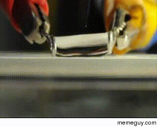 Cutting a water droplet using a superhydrophobic knife on superhydrophobic surfaces