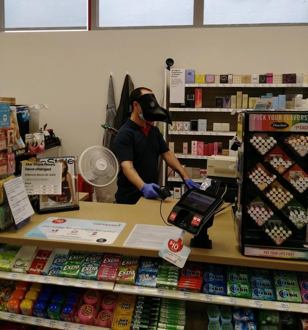 CVS cashier taking things a little too serious