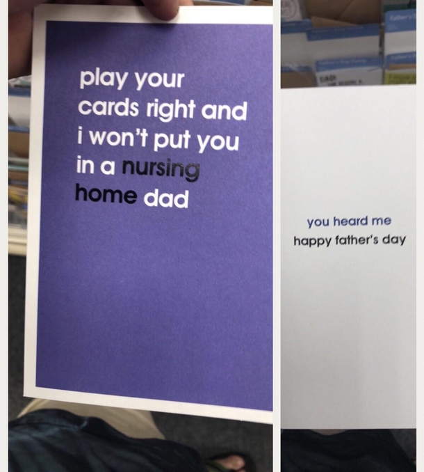CVS has the best Fathers Day cards