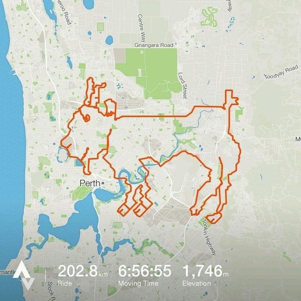 Cyclists in Perth Cycle km to Draw Goat