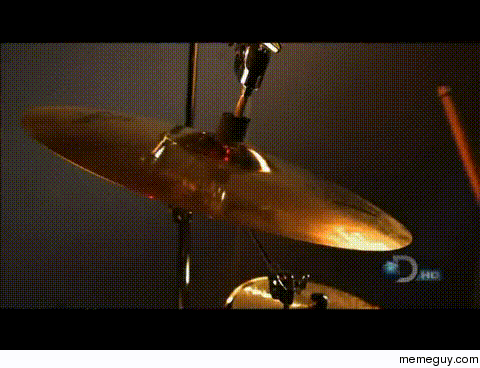Cymbal Hit in Slow Motion