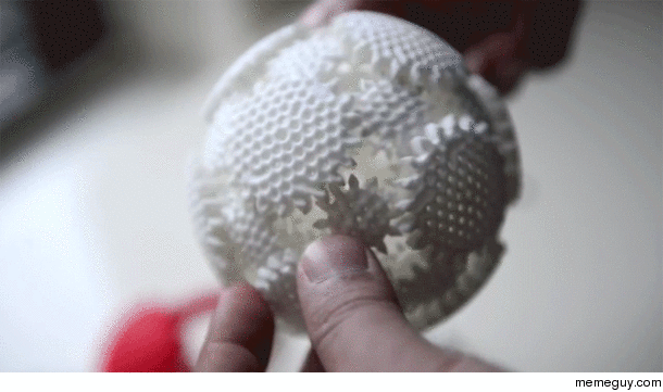 D Printed Spherical Gear System Kinetic Sculpture