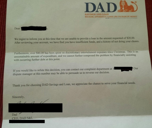 DAD Savings and Loan