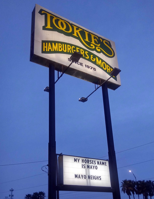 Dad would you PLEASE stop messing with the sign
