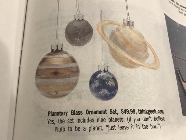 Daily News Holiday Gift Guide does not want to takes sides about Pluto