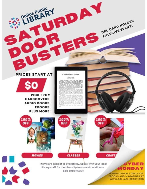 Dallas Public Librarys Black Friday Promotion