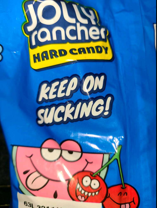 Damn jolly ranchers chill tf out Meme Guy