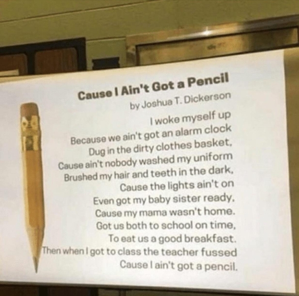 Damn thats raw Joshua T Dickerson