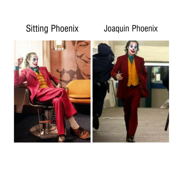Dancing Phoenix is coming down the stairs