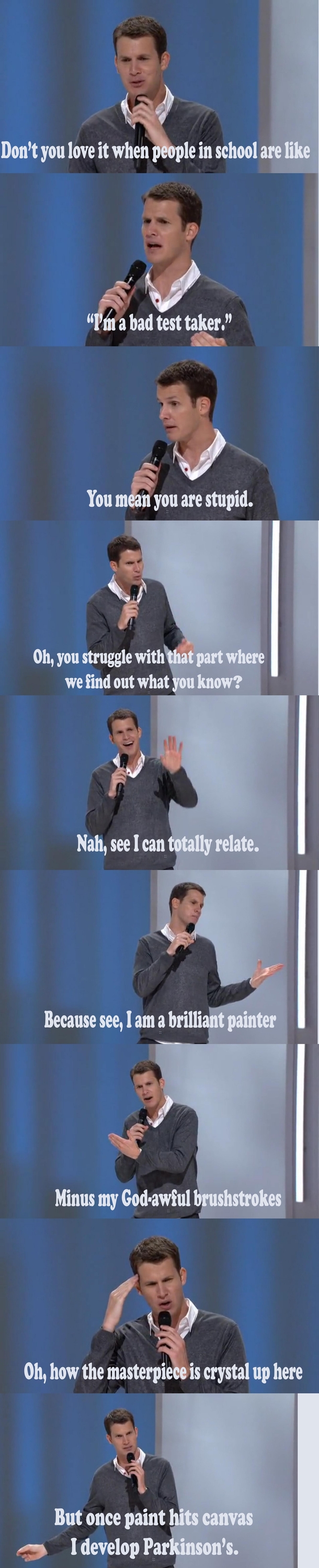 Daniel Tosh on taking tests