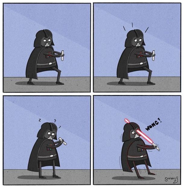 Dark Comics with a sudden twist by an artist by the name of Scribbly G