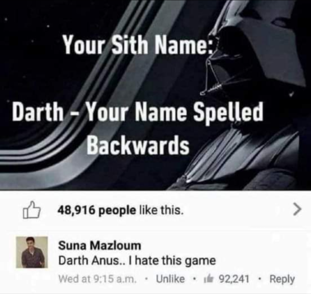 Darth Anus
