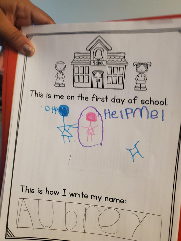 Daughters first day of first grade