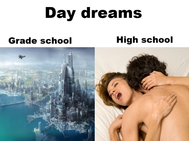 Day dreams in grade school and high school