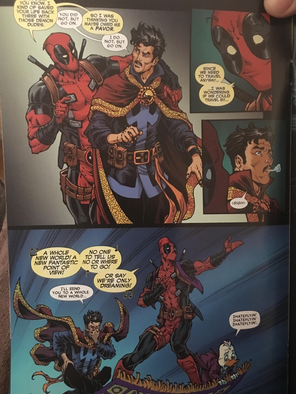 Deadpool is an Aladdin fan