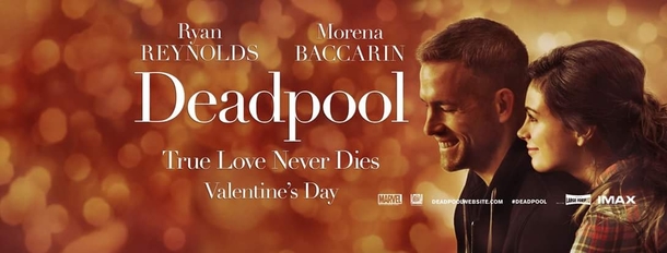 Deadpool is really trying to come off like a romance film From the Deadpool movie Facebook page
