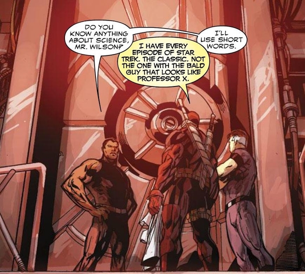 Deadpool thinks Kirk is the better captain