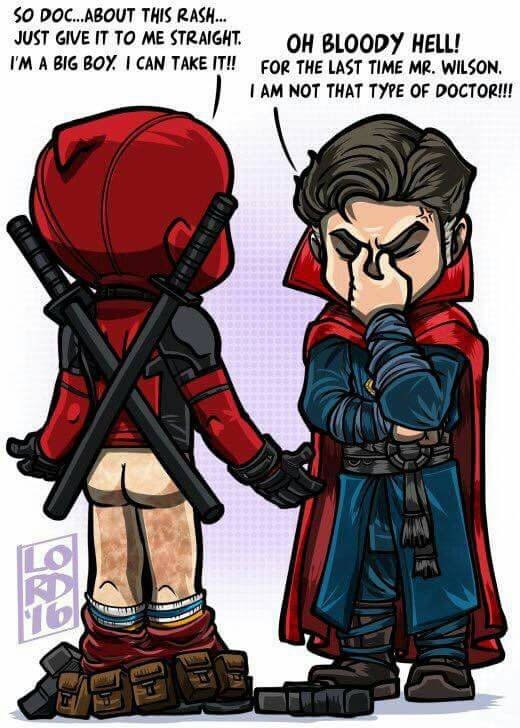 Deadpool visits Dr Strange