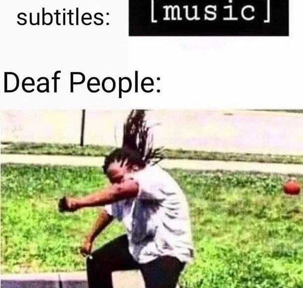 deaf people subtitle rave