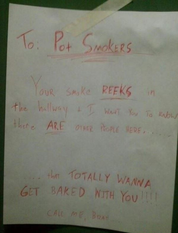 Dear Pot Smokers