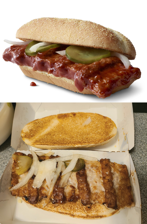 Decided to try the much-hyped McRib for the first time