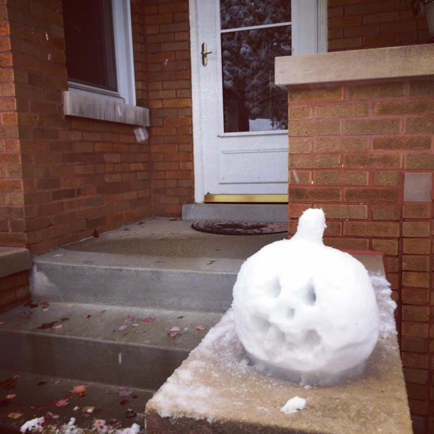 Decorations are up Happy Halloween from Chicago