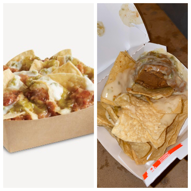 Del Tacos Triple Layer Nachos or should I call it Ball oBean