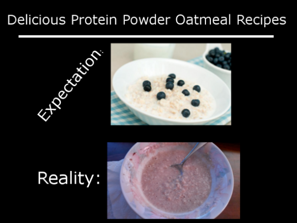 Delicious Oatmeal with Protein Powder 