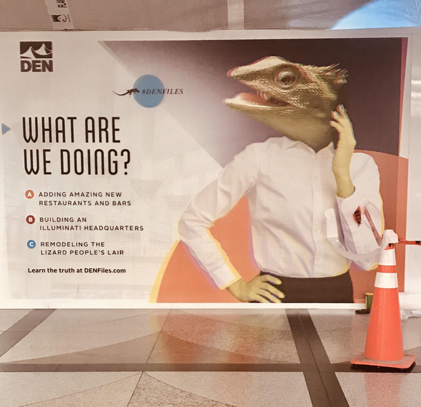 Denver International Airport tolling all the conspiracy theorists