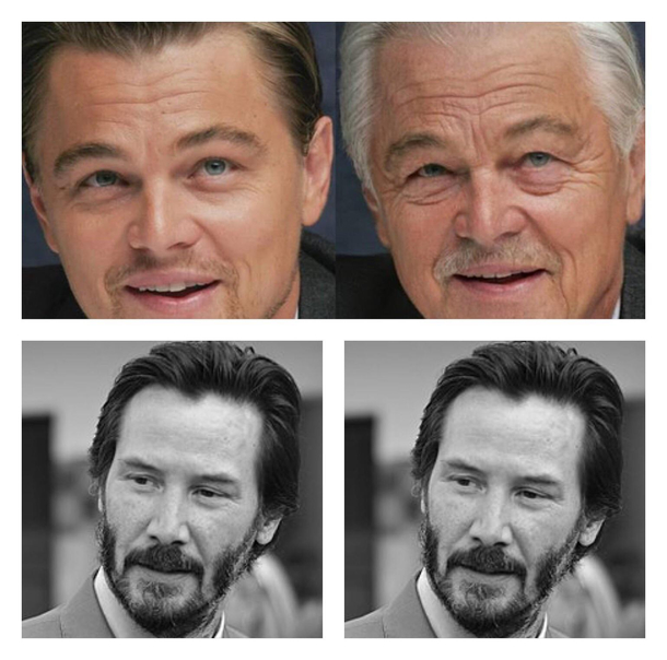 DiCaprio against the FaceApp and Keanu Reeves AGAINST THE FACEAPP